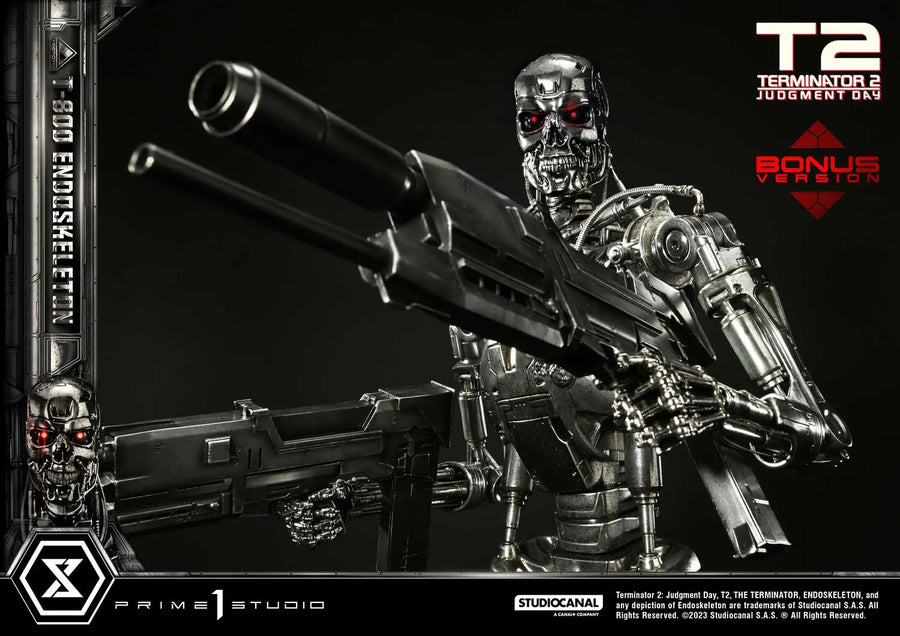 T-800 Endoskeleton (Deluxe Bonus Version) Terminator 2: Judgment Day – Prime1Studio – ActionFigure Brasil