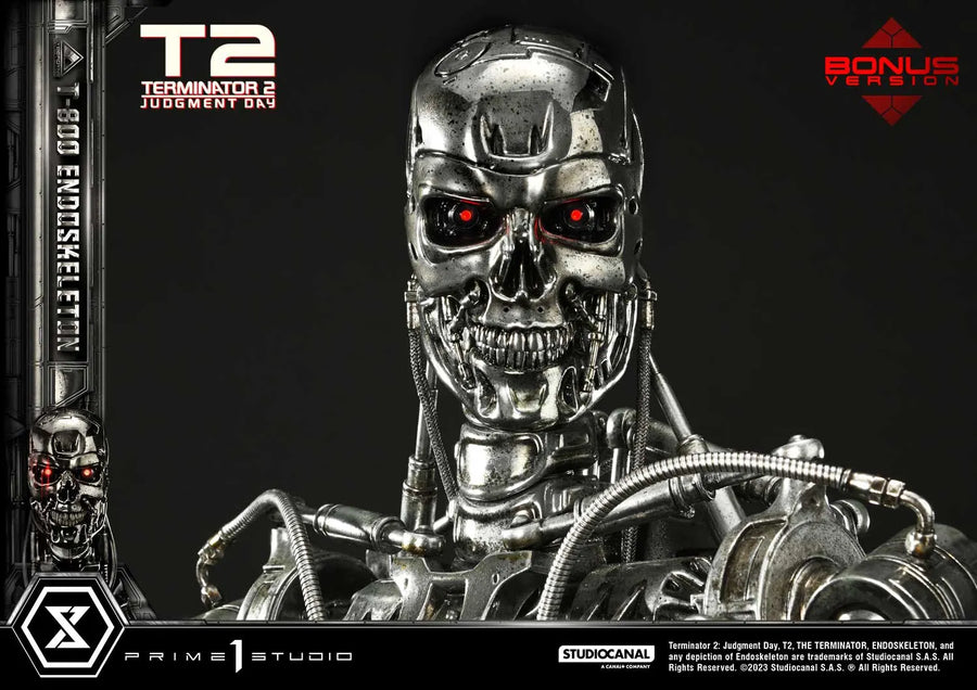 T-800 Endoskeleton (Deluxe Bonus Version) Terminator 2: Judgment Day – Prime1Studio – ActionFigure Brasil
