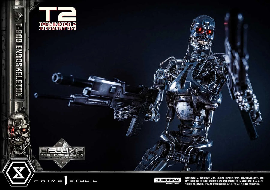 T-800 Endoskeleton (Deluxe Bonus Version) Terminator 2: Judgment Day – Prime1Studio – ActionFigure Brasil