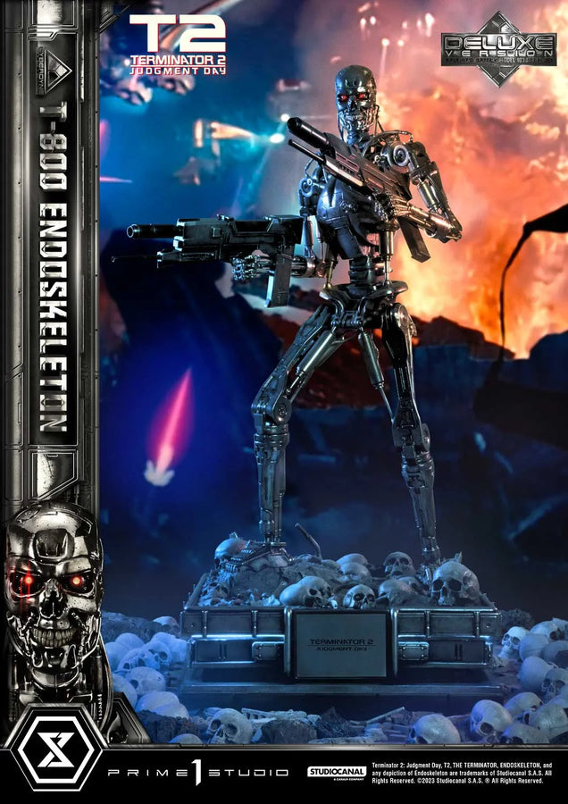 T-800 Endoskeleton (Deluxe Bonus Version) Terminator 2: Judgment Day – Prime1Studio – ActionFigure Brasil