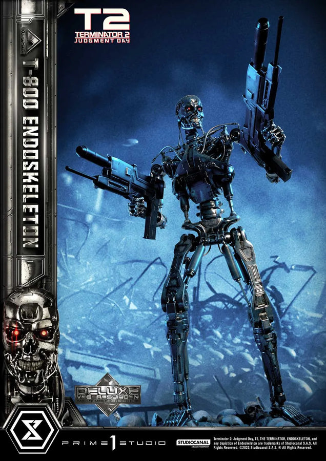 T-800 Endoskeleton (Deluxe Bonus Version) Terminator 2: Judgment Day – Prime1Studio – ActionFigure Brasil