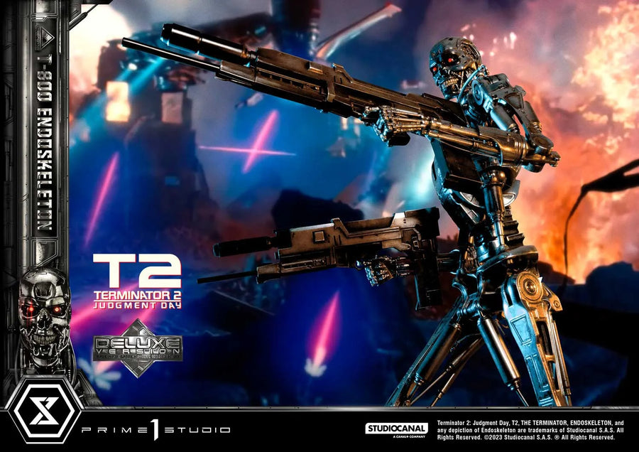 T-800 Endoskeleton (Deluxe Bonus Version) Terminator 2: Judgment Day – Prime1Studio – ActionFigure Brasil