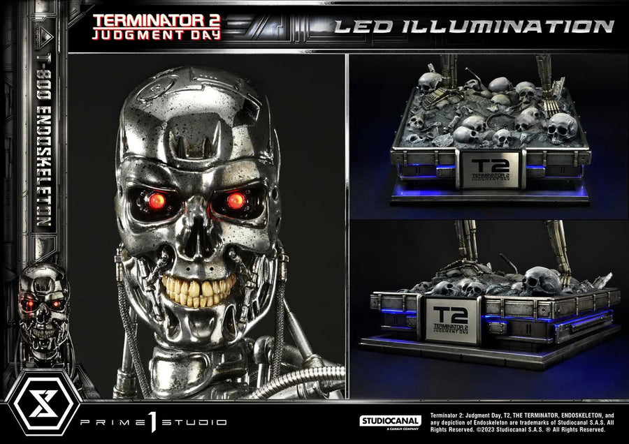T-800 Endoskeleton (Deluxe Bonus Version) Terminator 2: Judgment Day – Prime1Studio – ActionFigure Brasil