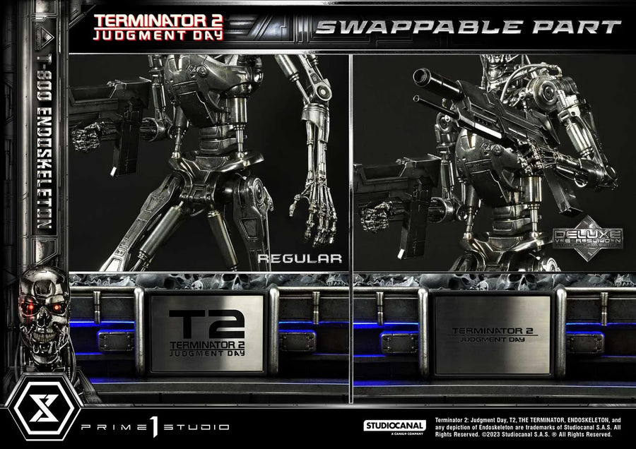 T-800 Endoskeleton (Deluxe Bonus Version) Terminator 2: Judgment Day – Prime1Studio – ActionFigure Brasil