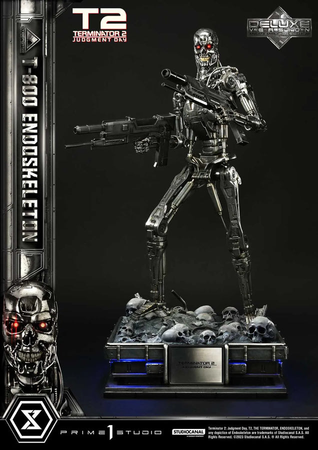 T-800 Endoskeleton (Deluxe Bonus Version) Terminator 2: Judgment Day – Prime1Studio – ActionFigure Brasil
