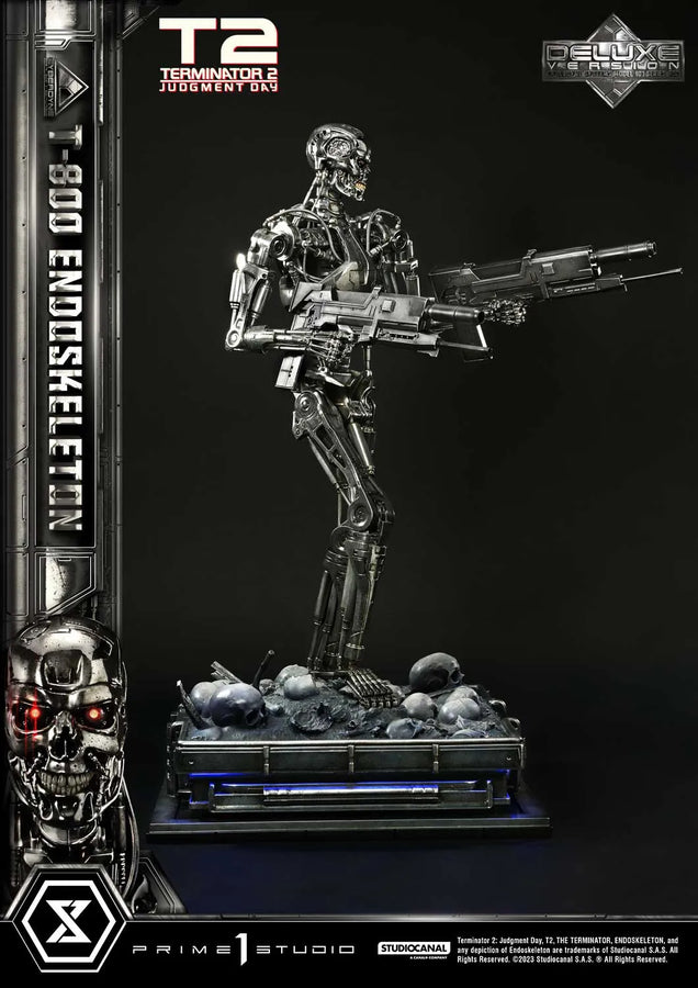 T-800 Endoskeleton (Deluxe Bonus Version) Terminator 2: Judgment Day – Prime1Studio – ActionFigure Brasil