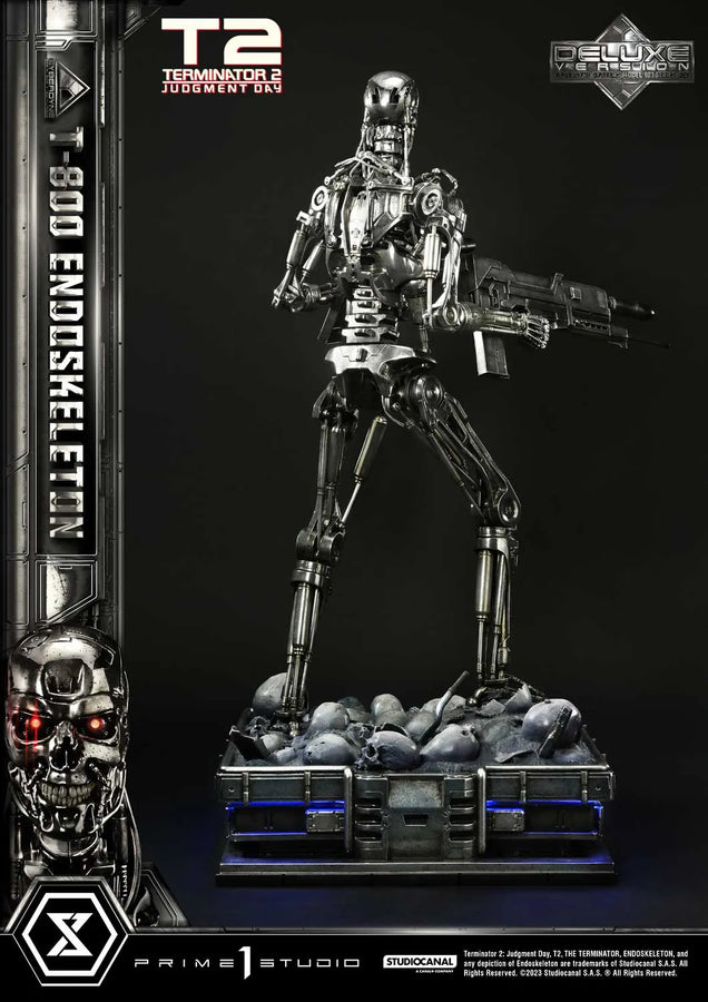 T-800 Endoskeleton (Deluxe Bonus Version) Terminator 2: Judgment Day – Prime1Studio – ActionFigure Brasil