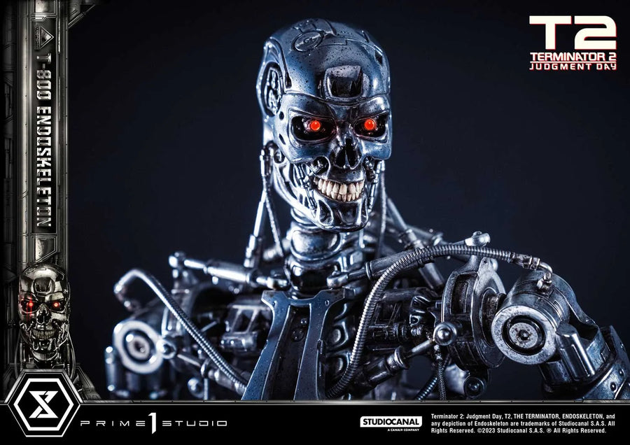 T-800 Endoskeleton (Deluxe Bonus Version) Terminator 2: Judgment Day – Prime1Studio – ActionFigure Brasil
