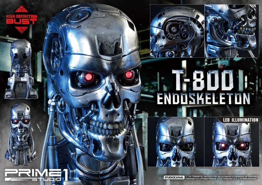 T-800 Endoskeleton Head (Regular Version) The Terminator (Film) – Prime1Studio – ActionFigure Brasil