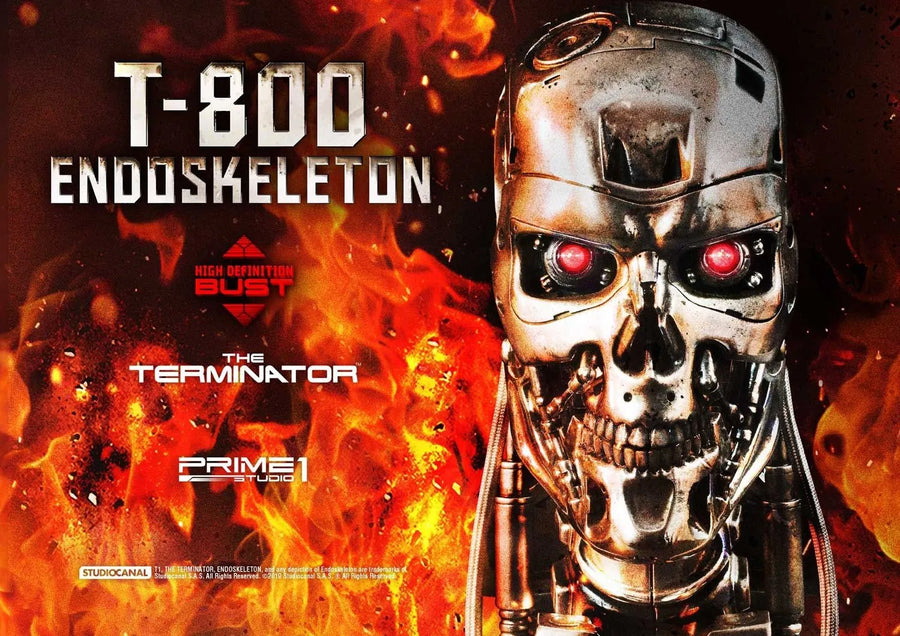 T-800 Endoskeleton Head (Regular Version) The Terminator (Film) – Prime1Studio – ActionFigure Brasil