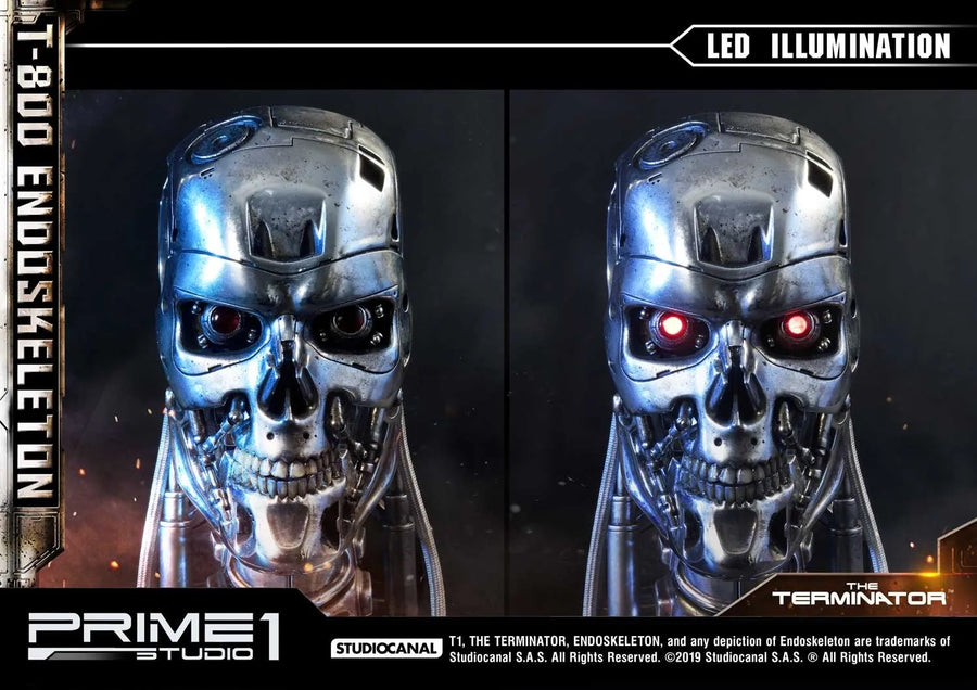 T-800 Endoskeleton Head (Regular Version) The Terminator (Film) – Prime1Studio – ActionFigure Brasil