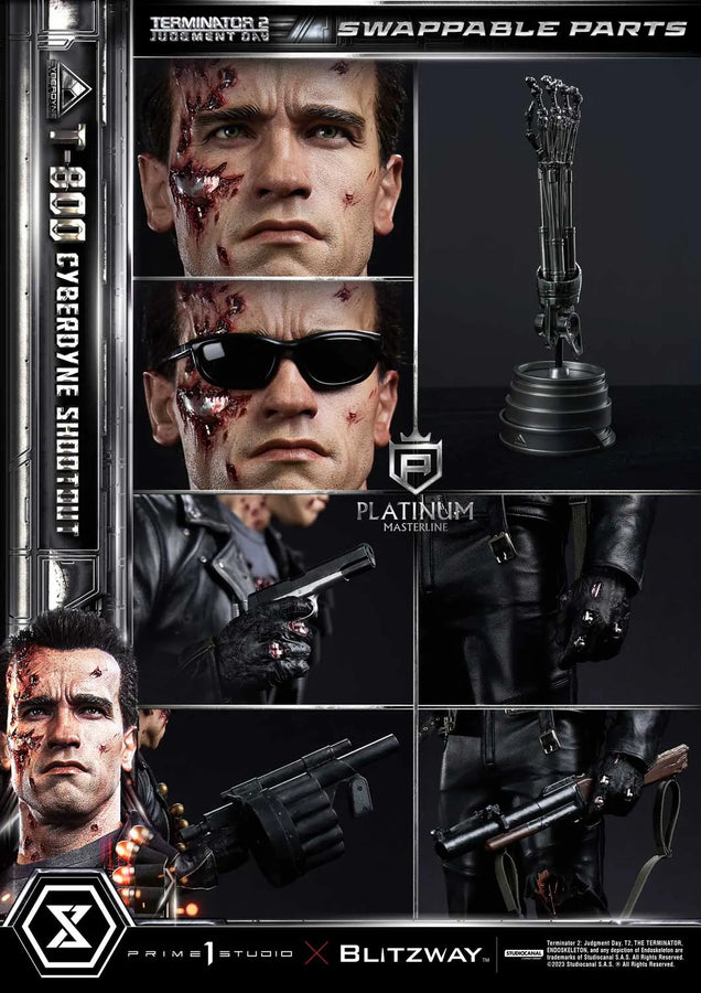 T-800 (Regular Version) Terminator 2: Judgment Day – Prime1Studio – ActionFigure Brasil