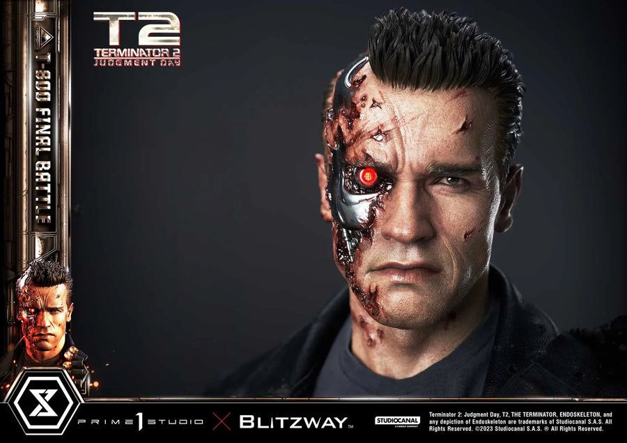 T-800 (Regular Version) Terminator 2: Judgment Day – Prime1Studio – ActionFigure Brasil