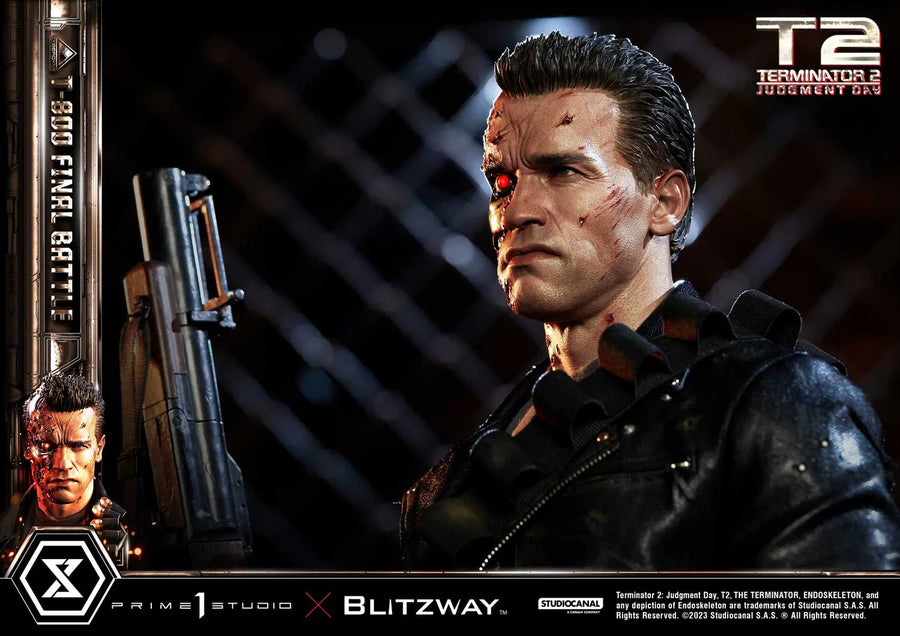 T-800 (Regular Version) Terminator 2: Judgment Day – Prime1Studio – ActionFigure Brasil