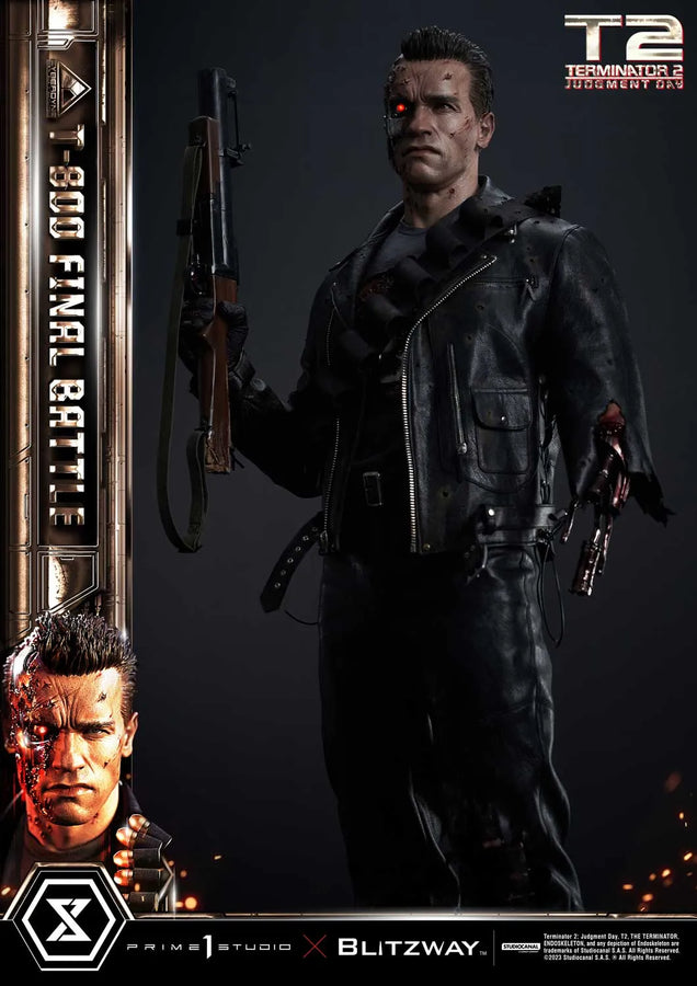 T-800 (Regular Version) Terminator 2: Judgment Day – Prime1Studio – ActionFigure Brasil