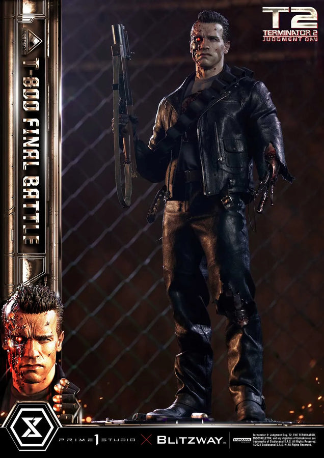 T-800 (Regular Version) Terminator 2: Judgment Day – Prime1Studio – ActionFigure Brasil