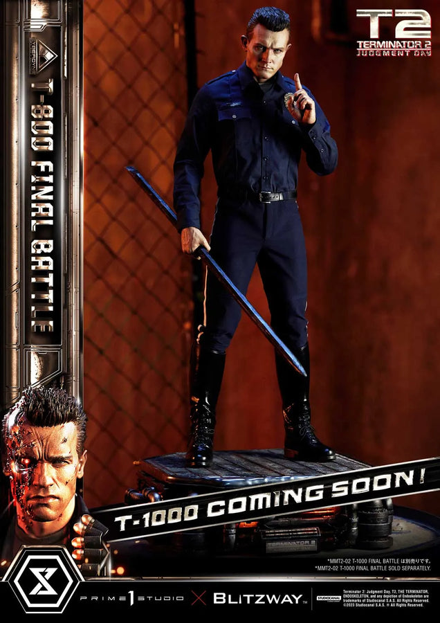 T-800 (Regular Version) Terminator 2: Judgment Day – Prime1Studio – ActionFigure Brasil