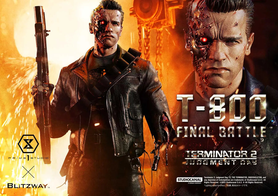 T-800 (Regular Version) Terminator 2: Judgment Day – Prime1Studio – ActionFigure Brasil