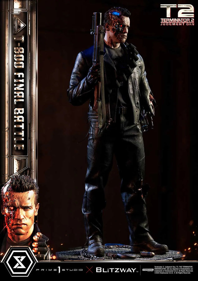 T-800 (Regular Version) Terminator 2: Judgment Day – Prime1Studio – ActionFigure Brasil