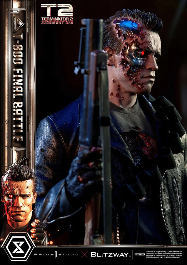 T-800 (Regular Version) Terminator 2: Judgment Day – Prime1Studio – ActionFigure Brasil