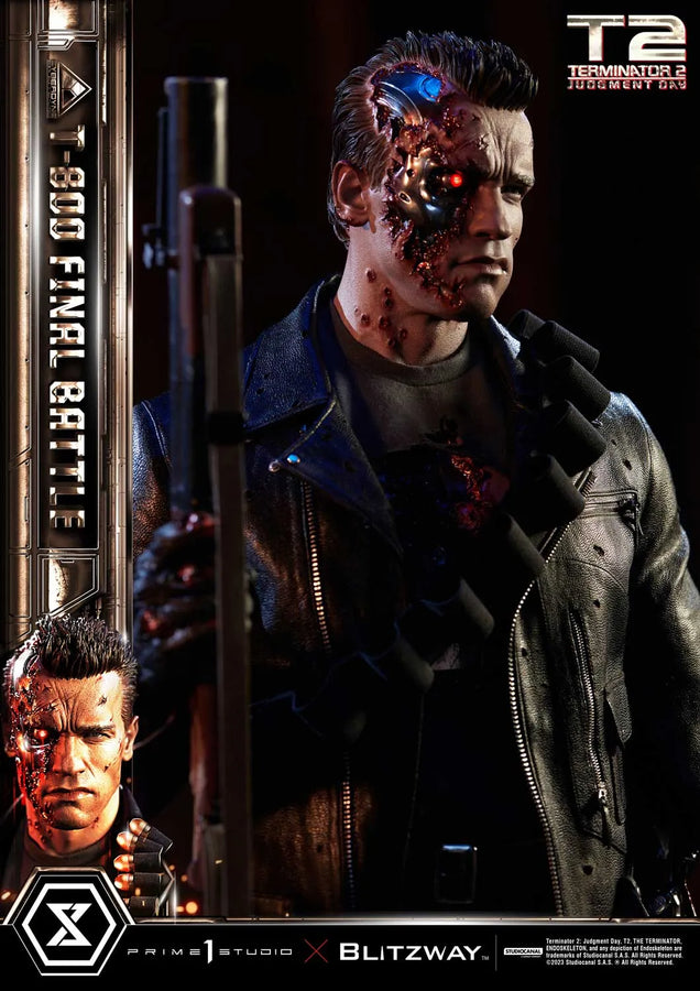 T-800 (Regular Version) Terminator 2: Judgment Day – Prime1Studio – ActionFigure Brasil