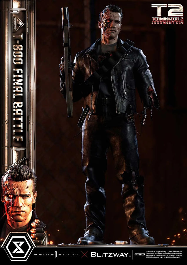 T-800 (Regular Version) Terminator 2: Judgment Day – Prime1Studio – ActionFigure Brasil