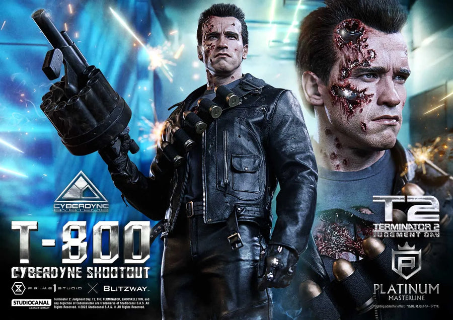 T-800 (Regular Version) Terminator 2: Judgment Day – Prime1Studio – ActionFigure Brasil