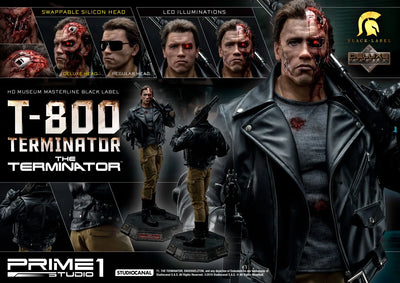 T-800 Terminator (Deluxe Version) - LIMITED EDITION: 200 (Deluxe Version) – Prime 1 Studio – ActionFigure Brasil — close