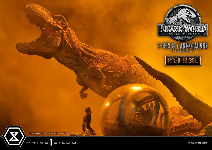 T-Rex & Carnotaurus (Deluxe Version) - LIMITED EDITION: 150 (Deluxe Version) – Prime 1 Studio – ActionFigure Brasil