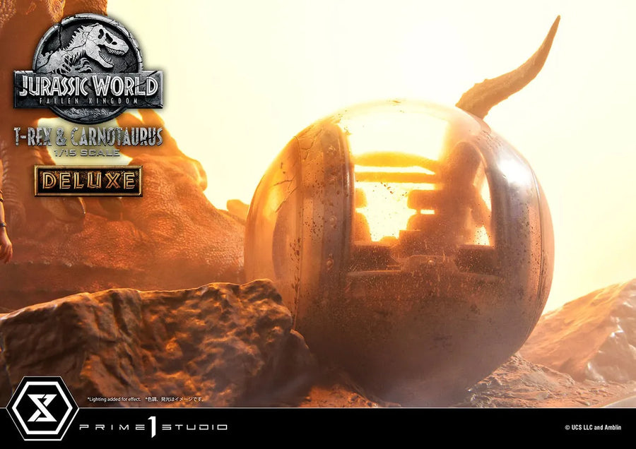 T-Rex & Carnotaurus (Deluxe Version) - LIMITED EDITION: 150 (Deluxe Version) – Prime 1 Studio – ActionFigure Brasil