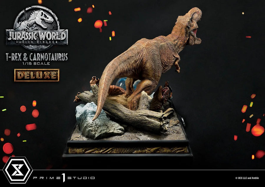T-Rex & Carnotaurus (Deluxe Version) - LIMITED EDITION: 150 (Deluxe Version) – Prime 1 Studio – ActionFigure Brasil