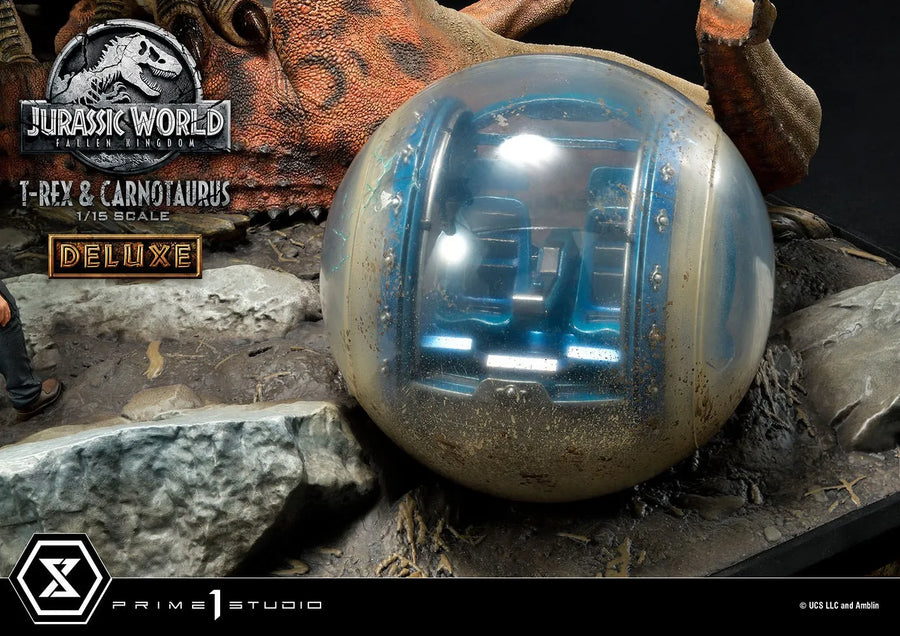 T-Rex & Carnotaurus (Deluxe Version) - LIMITED EDITION: 150 (Deluxe Version) – Prime 1 Studio – ActionFigure Brasil