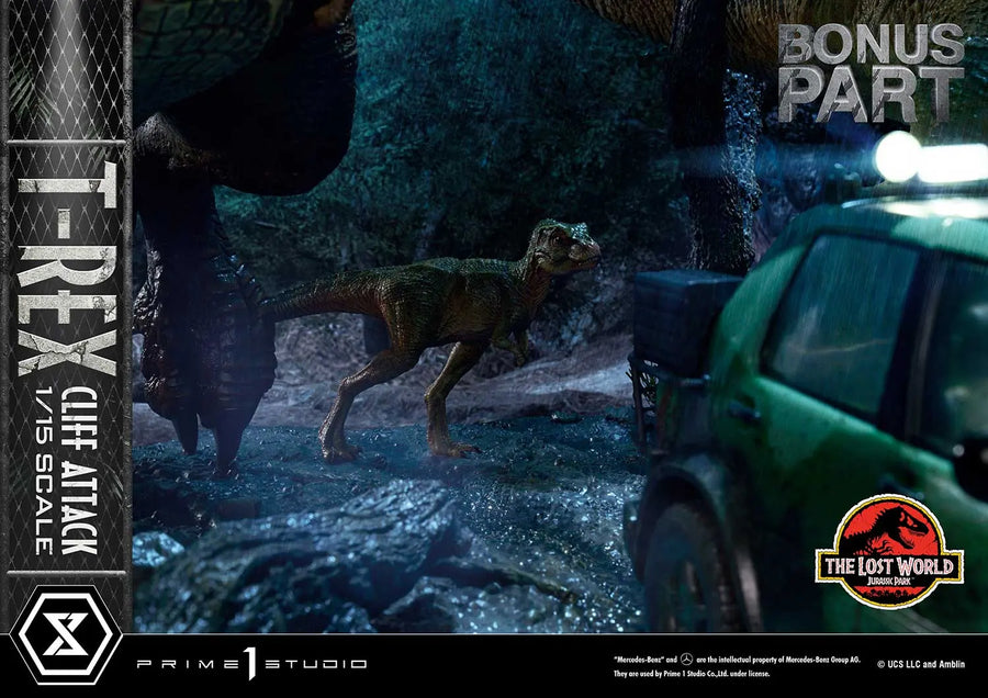 T-Rex Cliff Attack (1st Shipping) The Lost World: Jurassic Park (Film) – Prime1Studio – ActionFigure Brasil