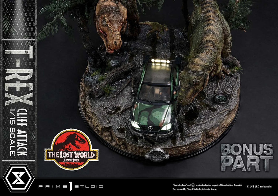 T-Rex Cliff Attack (1st Shipping) The Lost World: Jurassic Park (Film) – Prime1Studio – ActionFigure Brasil