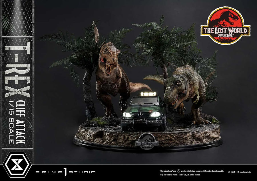 T-Rex Cliff Attack (1st Shipping) The Lost World: Jurassic Park (Film) – Prime1Studio – ActionFigure Brasil
