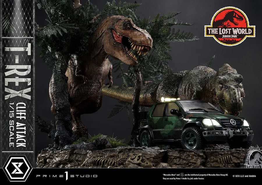 T-Rex Cliff Attack (1st Shipping) The Lost World: Jurassic Park (Film) – Prime1Studio – ActionFigure Brasil