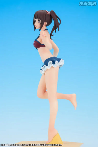 Tari Tari - Okita Sawa - Beach Queens - 1/10 - Swimsuit ver. (Wave)ㅤ – Wave – ActionFigureBrasil — com base expositora