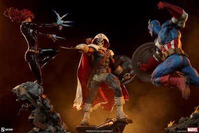 Taskmaster - LIMITED EDITION: 1500 – Sideshow Collectibles – ActionFigure Brasil — com base expositora