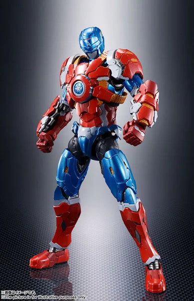 Tech-on Avengers - Captain America - S.H.Figuarts - (Tech-on Avengers) (Bandai Spirits)ㅤ – Bandai Spirits – ActionFigureBrasil — ângulo diferente
