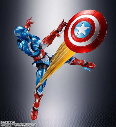 Tech-on Avengers - Captain America - S.H.Figuarts - (Tech-on Avengers) (Bandai Spirits)ㅤ – Bandai Spirits – ActionFigureBrasil — embalagem