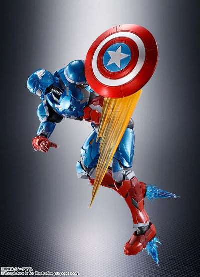 Tech-on Avengers - Captain America - S.H.Figuarts - (Tech-on Avengers) (Bandai Spirits)ㅤ – Bandai Spirits – ActionFigureBrasil — iluminação de estúdio