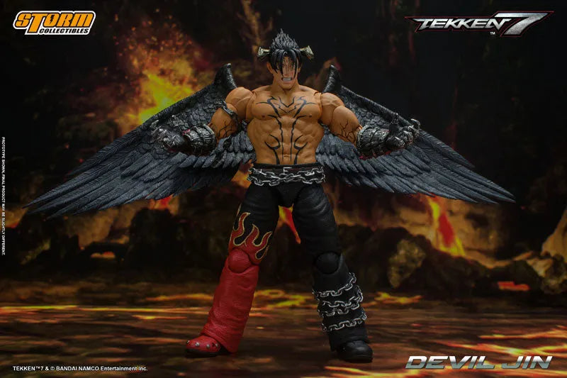 Tekken 7 Action Figure Devil Jinㅤ – Storm Collectibles – ActionFigureBrasil