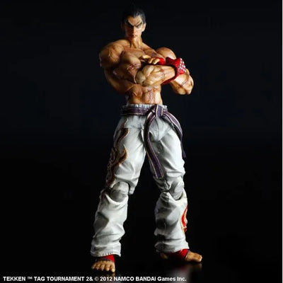 Tekken Tag Tournament 2 - Kazuya Mishima - Play Arts Kai (Square Enix)ㅤ – Square Enix – ActionFigure Brasil — ângulo diferente