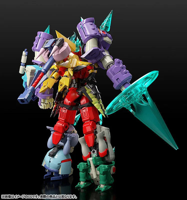 Tengen Toppa Gurren-Lagann - Dayakkaiser - Einzer - Gurren-Lagann - Infinite Combining Gurren Dan Lagann - Kidknuckle - King Kittan - Kiyalunga - Mo-Shogun - Sawzorthn - Twinboekun - THE GATTAI (Good Smile Company)ㅤ – Good Smile Company – ActionFigureBrasil
