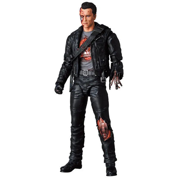 Terminator 2: Judgment Day - T-800 - Mafex  No. 191 - T2: Battle Damage Ver. (Medicom Toy)ㅤ – Medicom Toy – ActionFigure Brasil