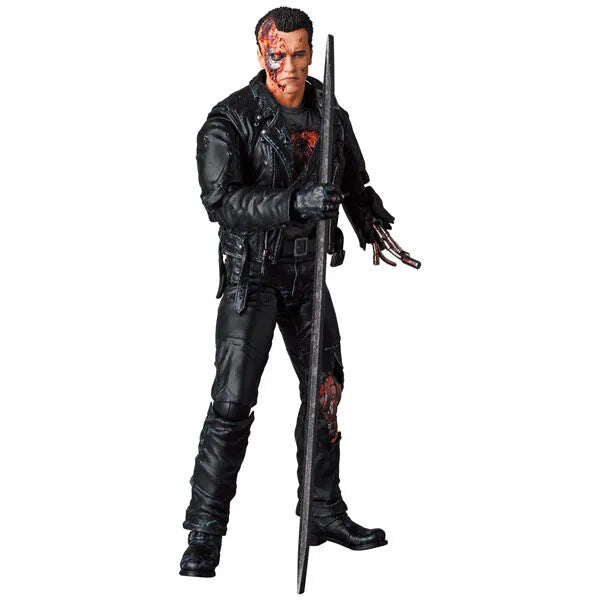 Terminator 2: Judgment Day - T-800 - Mafex  No. 191 - T2: Battle Damage Ver. (Medicom Toy)ㅤ – Medicom Toy – ActionFigure Brasil
