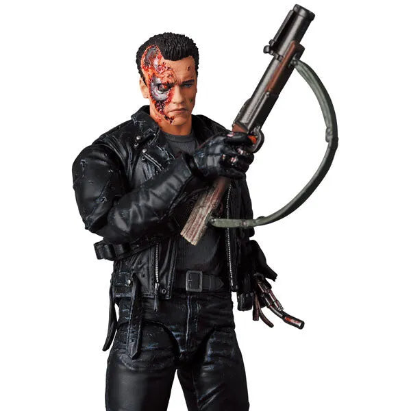 Terminator 2: Judgment Day - T-800 - Mafex  No. 191 - T2: Battle Damage Ver. (Medicom Toy)ㅤ – Medicom Toy – ActionFigure Brasil