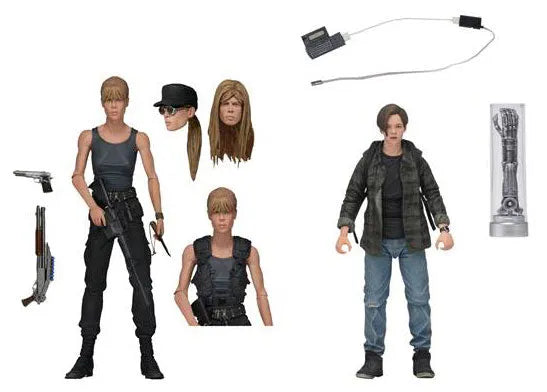 Terminator 2 / Sarah Connor & John Connor Ultimate 7 Inch Action Figure 2PKㅤ – Neca – ActionFigure Brasil