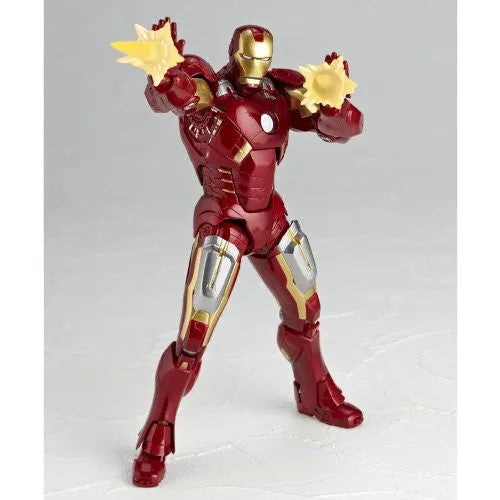 The Avengers - Iron Man Mark VII - Legacy of Revoltech LR-041 - Revoltech - Revoltech SFX #42 (Kaiyodo)ㅤ – Kaiyodo – ActionFigureBrasil