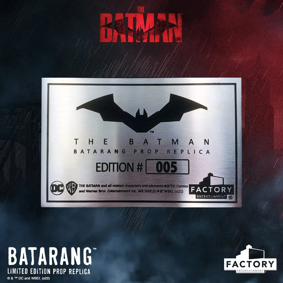 The Batman Batarang - LIMITED EDITION – Factory Entertainment – ActionFigure Brasil